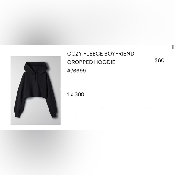 TNA cozy fleece boyfriend cropped hoodie - Picture 1 of 4